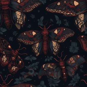 Gothic Academia Atlas Moth