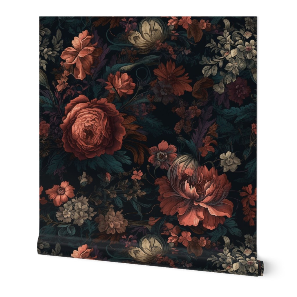 Gothic Academia Floral Blooms