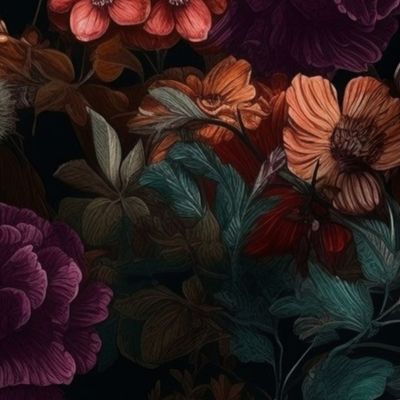 Dark Academia Florals