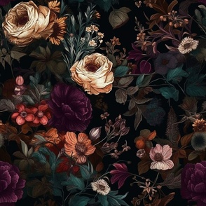 Dark Academia Florals