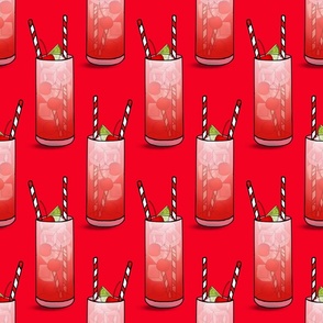 Kiddie Cocktails (Maraschino Cherry Red)