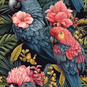 Cockatoo Design, Tropical Bright Colors