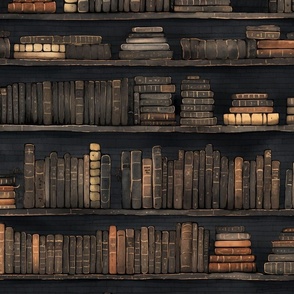 Dark Academia Vintage Book Shelves