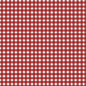 Red Watercolor Gingham