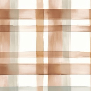 Watercolor Muted Pastel Plaid