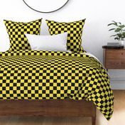 Black/Yellow Checkerboard - Medium