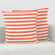 Orange/White Stripe Horizontal - Medium