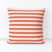 Orange/White Stripe Horizontal - Medium