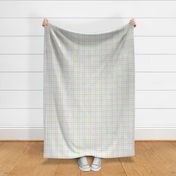 (small scale) Spring Easter Pastels Gingham Plaid - LAD23