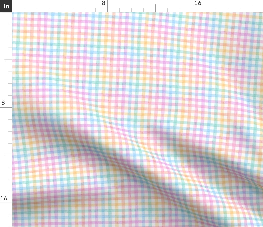 (small scale) Spring Easter Gingham Plaid - LAD23