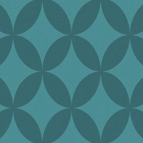 Oval Petals - Teal