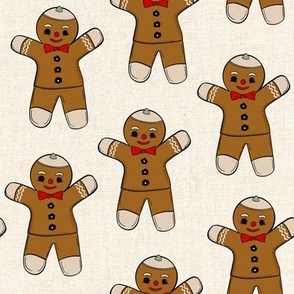 Neutral Gingerbread Men Cookies