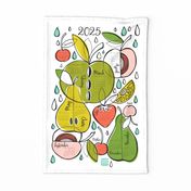 Fruit Salad 2024 Calendar Tea Towel and Wall Hanging