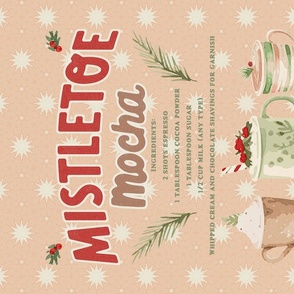 Mistletoe Mocha Coffee Christmas Recipe Holiday Decor
