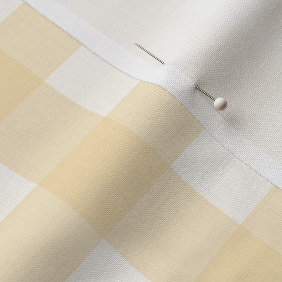 Small gingham check - hawthorne yellow with cream