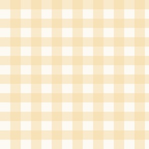 Small gingham check - hawthorne yellow with cream