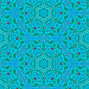 Geometric stars_turquoise