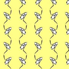 Zigzag water boatmen -- yellow