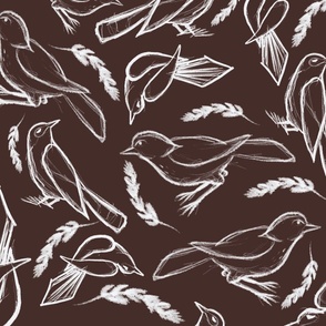 Sketchy_Birds on brown