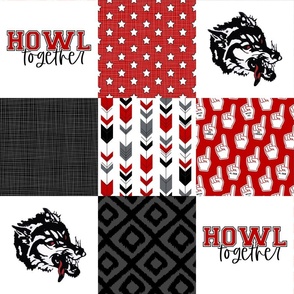 Loboes Fan - Wholecloth Cheater Quilt
