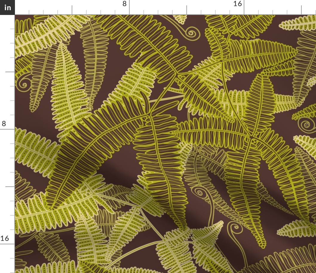 ULUHE FERN ON BROWN