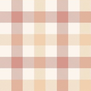 Gingham Check | Peaches and Cream | Farmhouse and Cottage