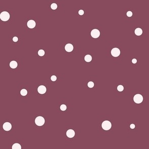 Scattered Dots – Irregular and Organic Dots, Pink Mauve and Light Light Pink (Large Scale)
