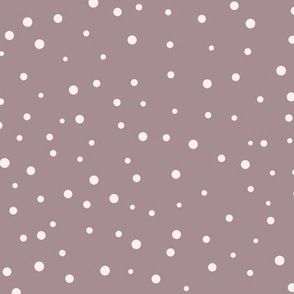 Scattered Dots – Organic and Irregular Dots,  Mauve and Light Light Pink