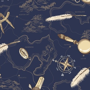 Navigating Enchanted Realm_cartography navy