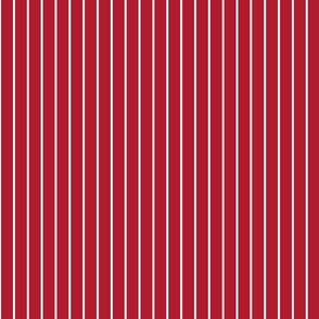 Scandinavian Christmas Stripes - Red
