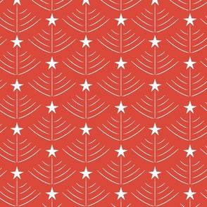 winter holiday giftwrap - red and white - christmas hanukkah // small scale