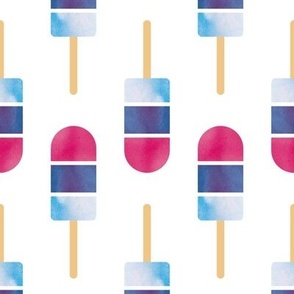 medium scale // popsicle - pink and blue - summer