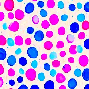 Blue pink dots