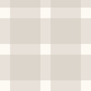 gingham plaid - Agreeable gray and cream 