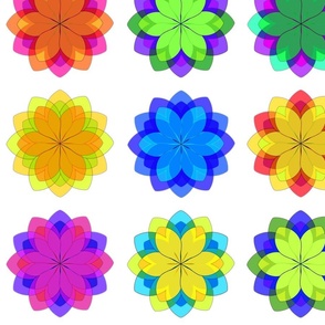 Colorful Flowers Grid V1-LG