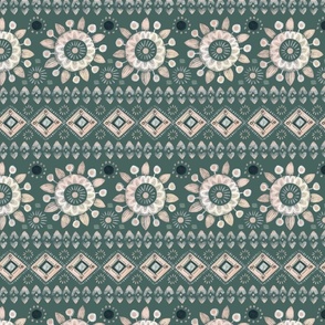 Garden Boho Green 3 Halfsize