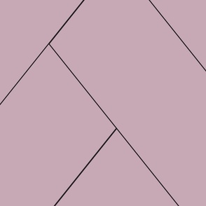 Purple Herringbone Pattern Black Accents