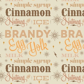 Eggnog - Gold - Typography - Large