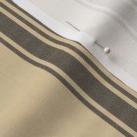 Ticking Stripe for linen cotton canvas beige black 2085-71