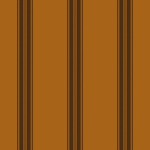 Ticking Stripe for linen cotton canvas orange ground black 2085-74