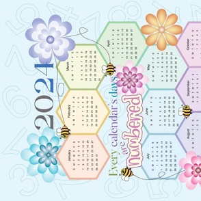 Bee Garden 2-in-1 2024 Calendar with Witty Wordplay