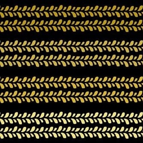 Medium Scale 4x4 Adventures Horizontal Stripes  Off Road Jeep Vehicle Tire Tracks Coordinate Yellow Gold and Black
