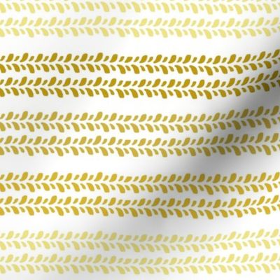 Medium Scale 4x4 Adventures Horizontal Stripes Off Road Jeep Vehicle Tire Tracks Coordinate in Yellow Gold and White