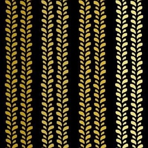 Medium Scale 4x4 Adventures Vertical Stripes Off Road Jeep Vehicle Tire Tracks Coordinate Yellow Gold and Black
