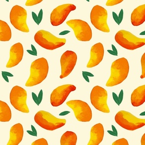 mango fabric 5" yellow