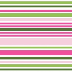 Pink and Green Stripe
