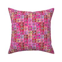 (S) PInk & Multicolor_80s Nostalgia Confetti & Pom Critters Quilt