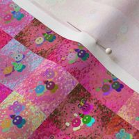 (S) PInk & Multicolor_80s Nostalgia Confetti & Pom Critters Quilt