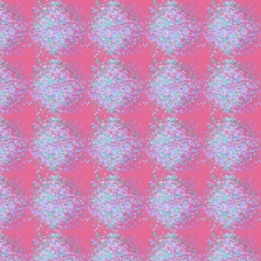(XS) PInk & Teal_80s Nostalgia Confetti Quilt Block Design