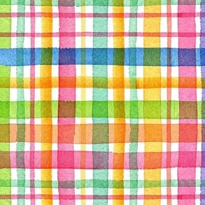 PLAID | Hand painted Watercolor lines | stripes  | Tartan 